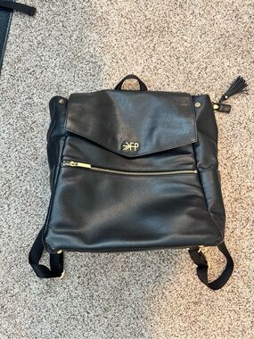 Freshly Picked Black Backpack with Gold Hardware